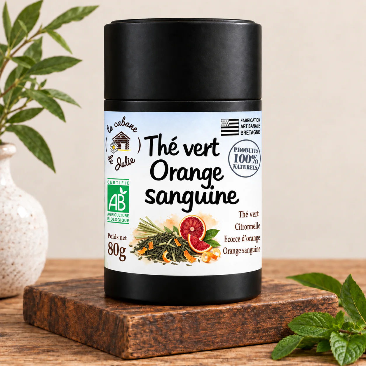 Thé vert Orange sanguine
